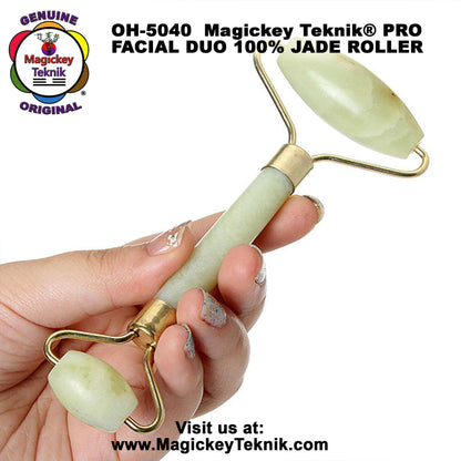 OH-5040  Rouleau en jade pour le visage et le corps