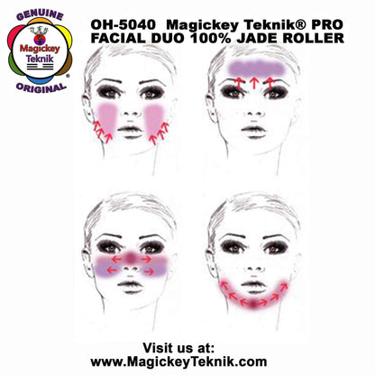 OH-5040  Rouleau en jade pour le visage et le corps