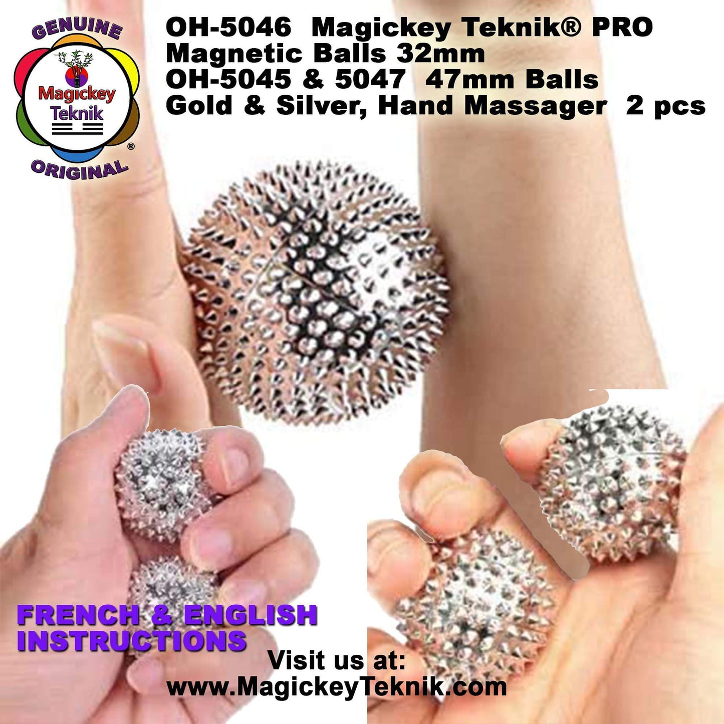OH-5046 Magickey Teknik® Magnetic Massage Balls