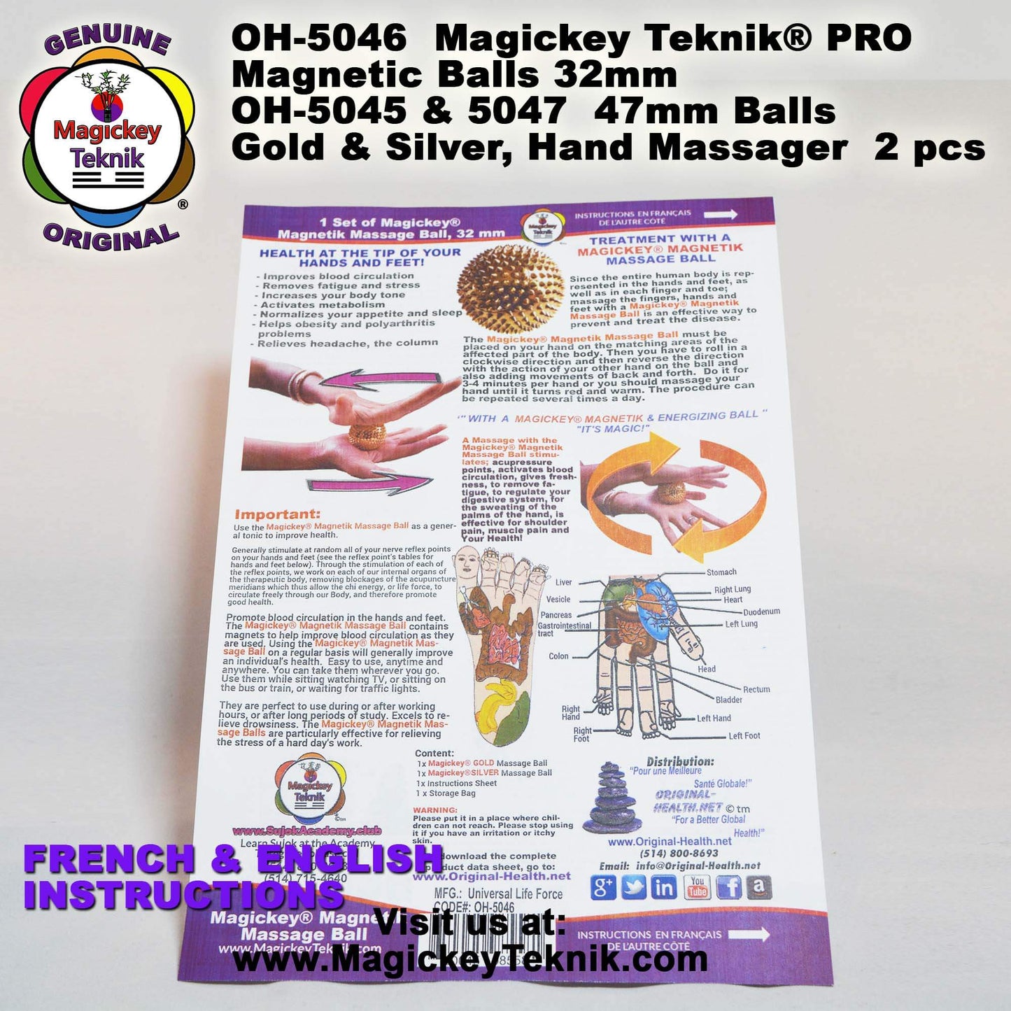 OH-5046 Magickey Teknik® Magnetic Massage Balls