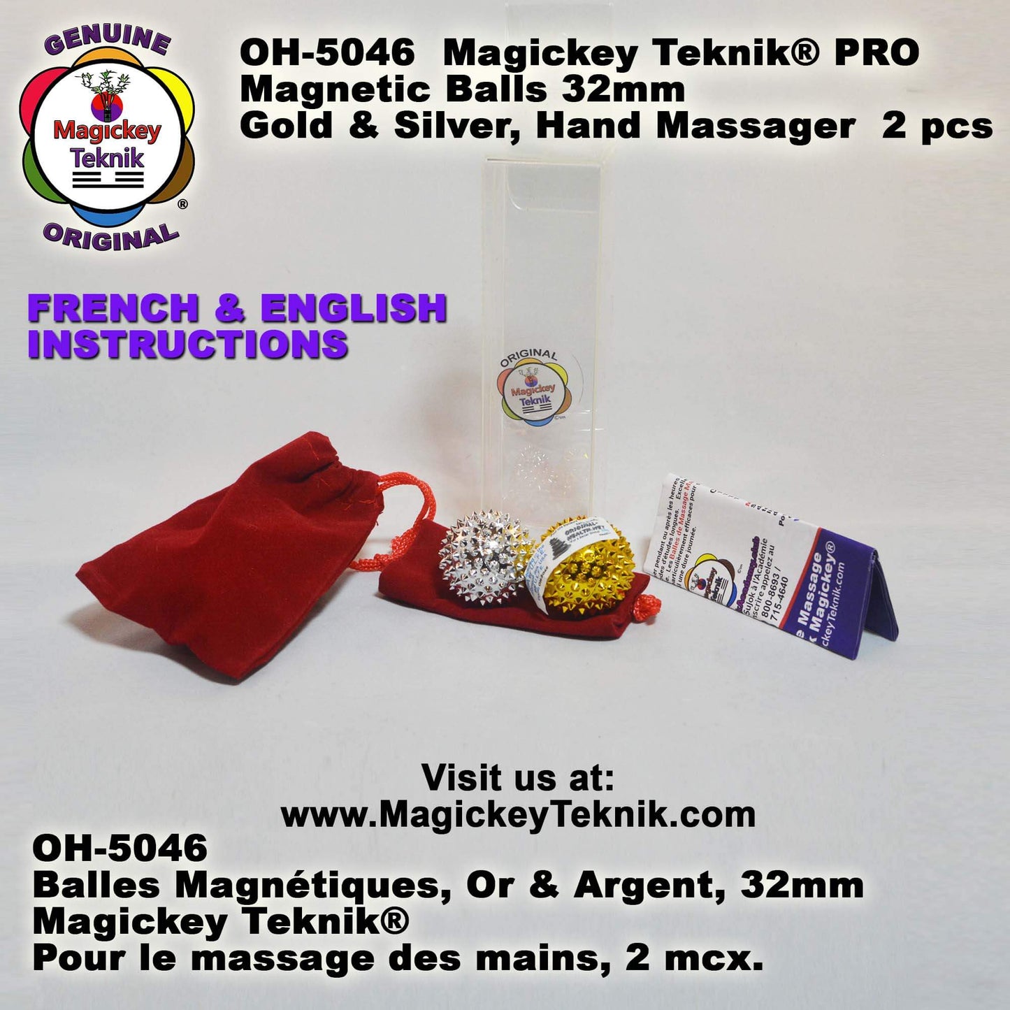 OH-5046 Magickey Teknik® Magnetic Massage Balls