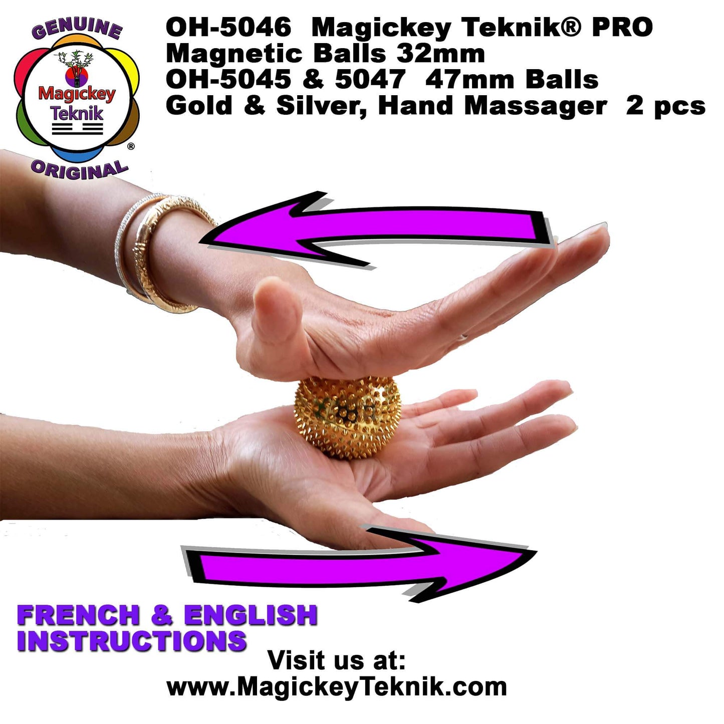 OH-5046 Magickey Teknik® Magnetic Massage Balls
