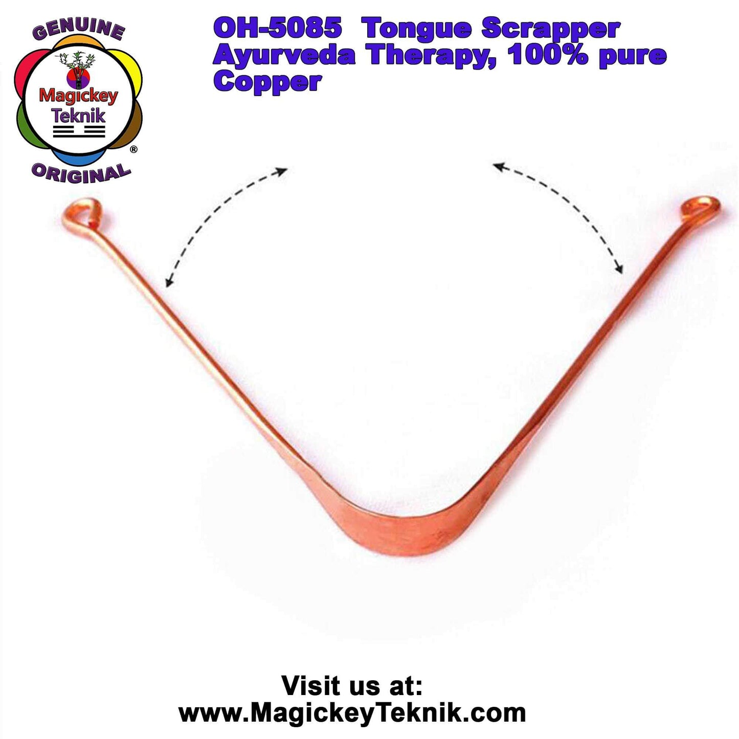OH-5085 Magickey Teknik® Copper Tongue Scraper
