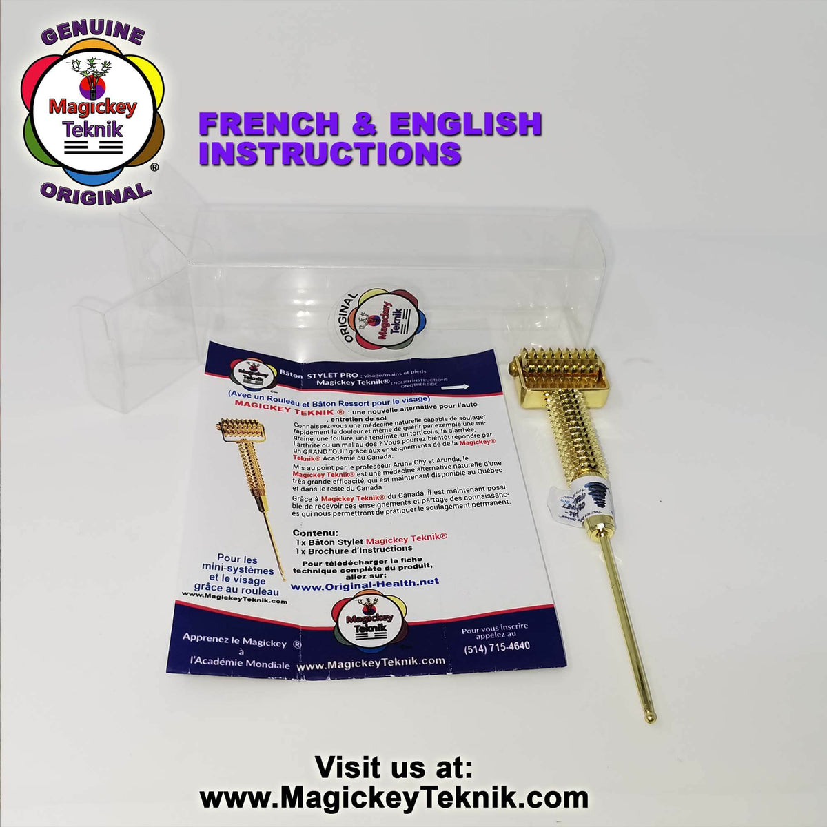 OH-5145 – Rouleau facial Gold- Magickey Teknik®