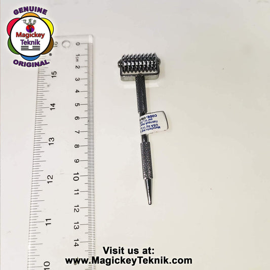 OH-5153 Magickey Teknik® Silver Facial Massage Roller with Therapeutic Probe
