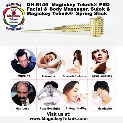 OH-5145 – Rouleau facial Gold- Magickey Teknik®