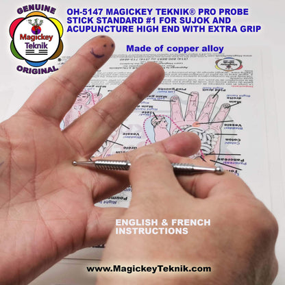 OH-5147 – Magickey Teknik® &amp; Sujok Copper Alloy Therapeutic Probe Stick