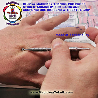 OH-5147 – Magickey Teknik® &amp; Sujok Copper Alloy Therapeutic Probe Stick