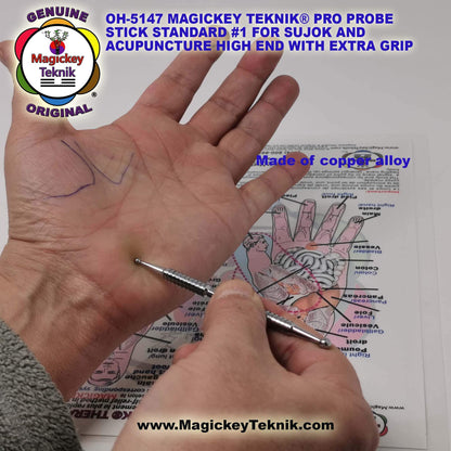 OH-5147 – Magickey Teknik® &amp; Sujok Copper Alloy Therapeutic Probe Stick