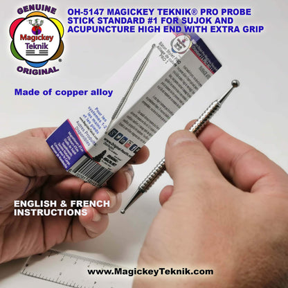 OH-5147 – Magickey Teknik® &amp; Sujok Copper Alloy Therapeutic Probe Stick