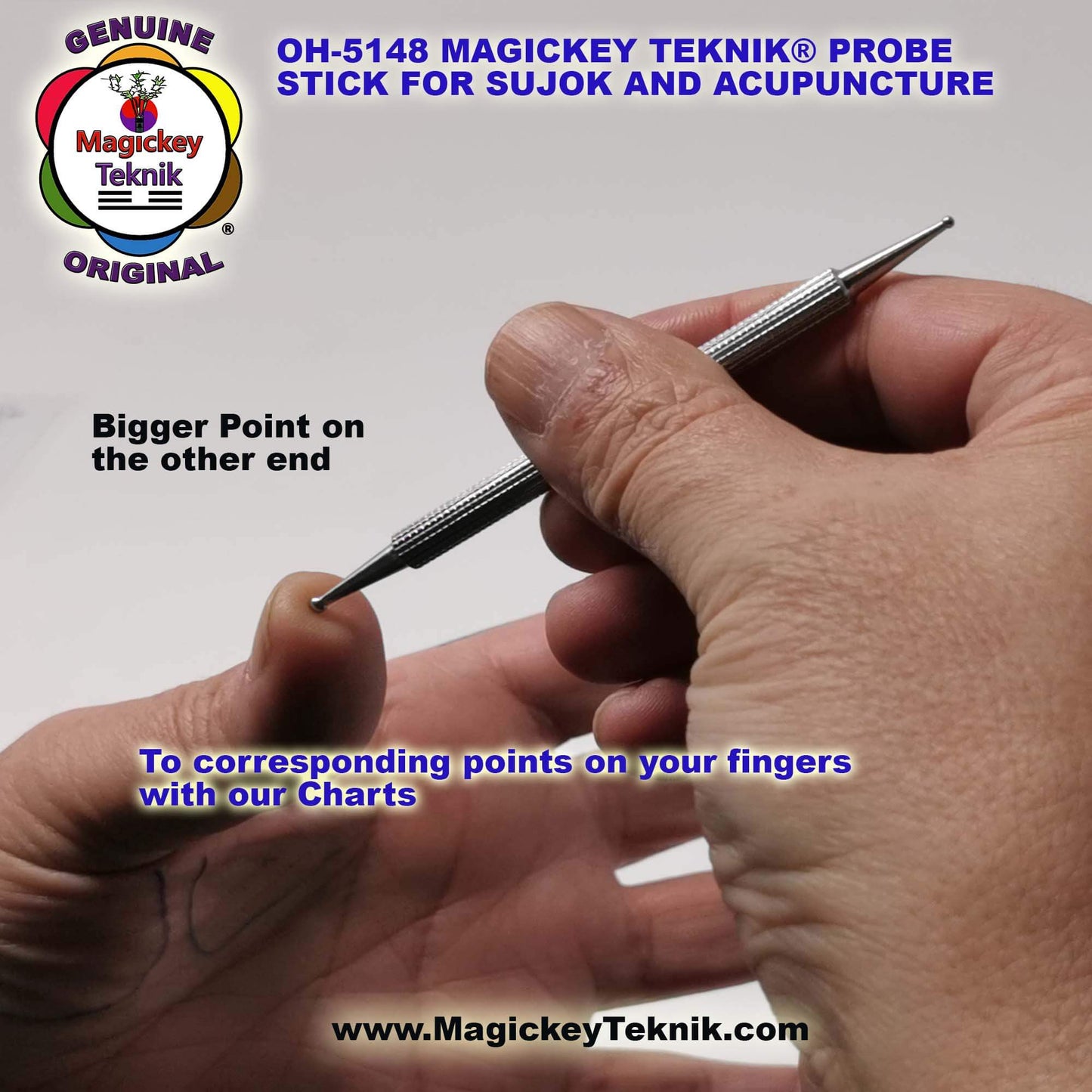 OH-5148 – Stylet manuel à double pointe- Magickey Teknik®