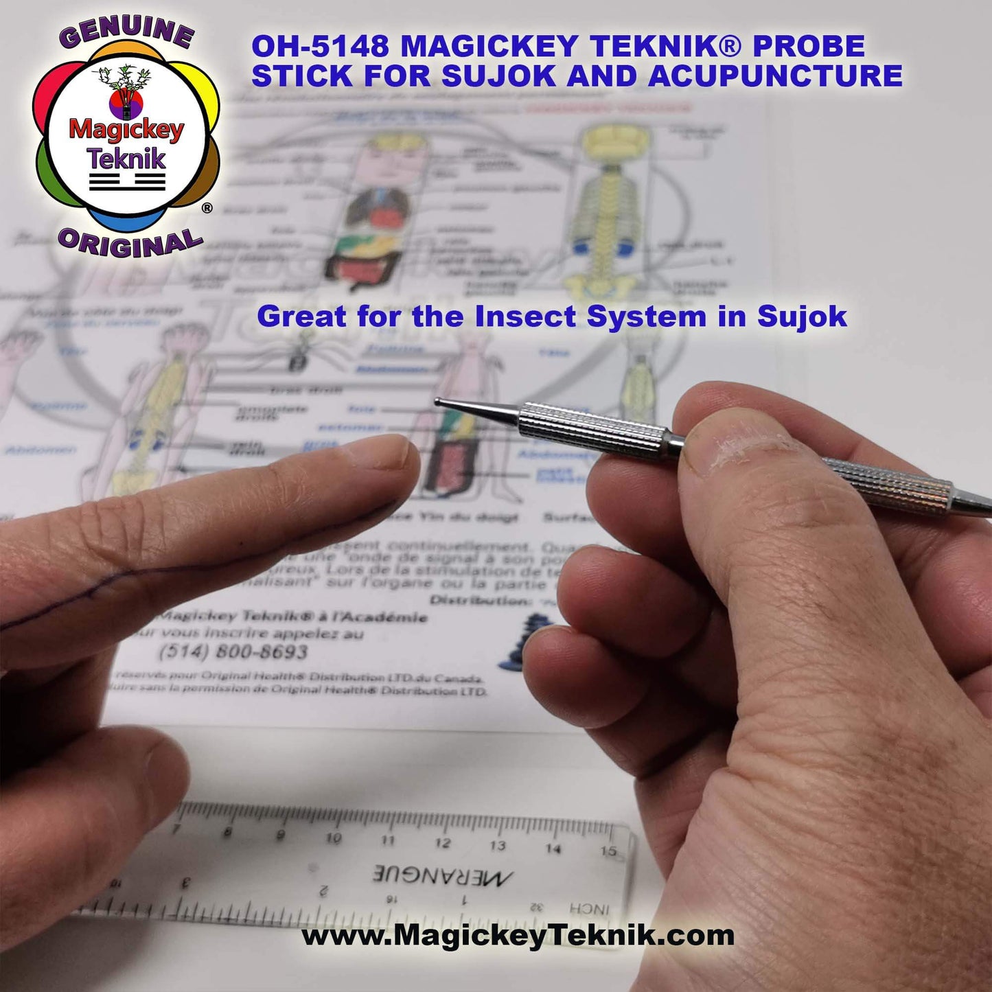 OH-5148 – Stylet manuel à double pointe- Magickey Teknik®