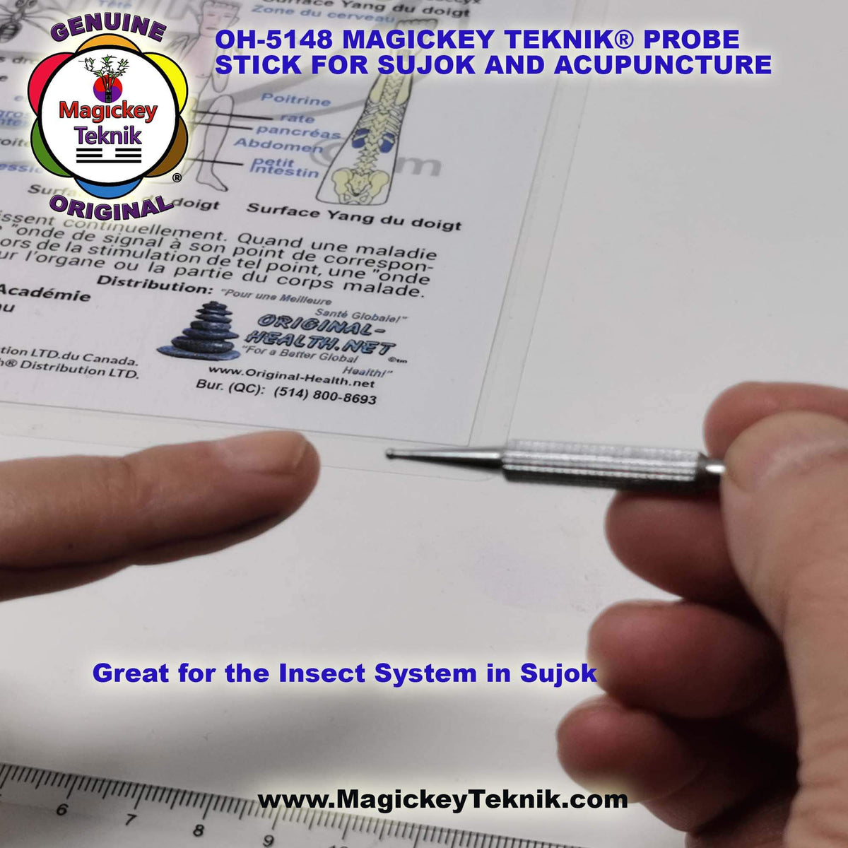 OH-5148 – Stylet manuel à double pointe- Magickey Teknik®