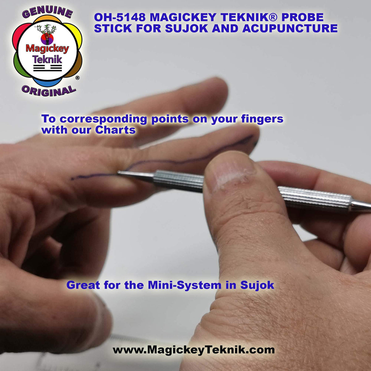 OH-5148 – Stylet manuel à double pointe- Magickey Teknik®
