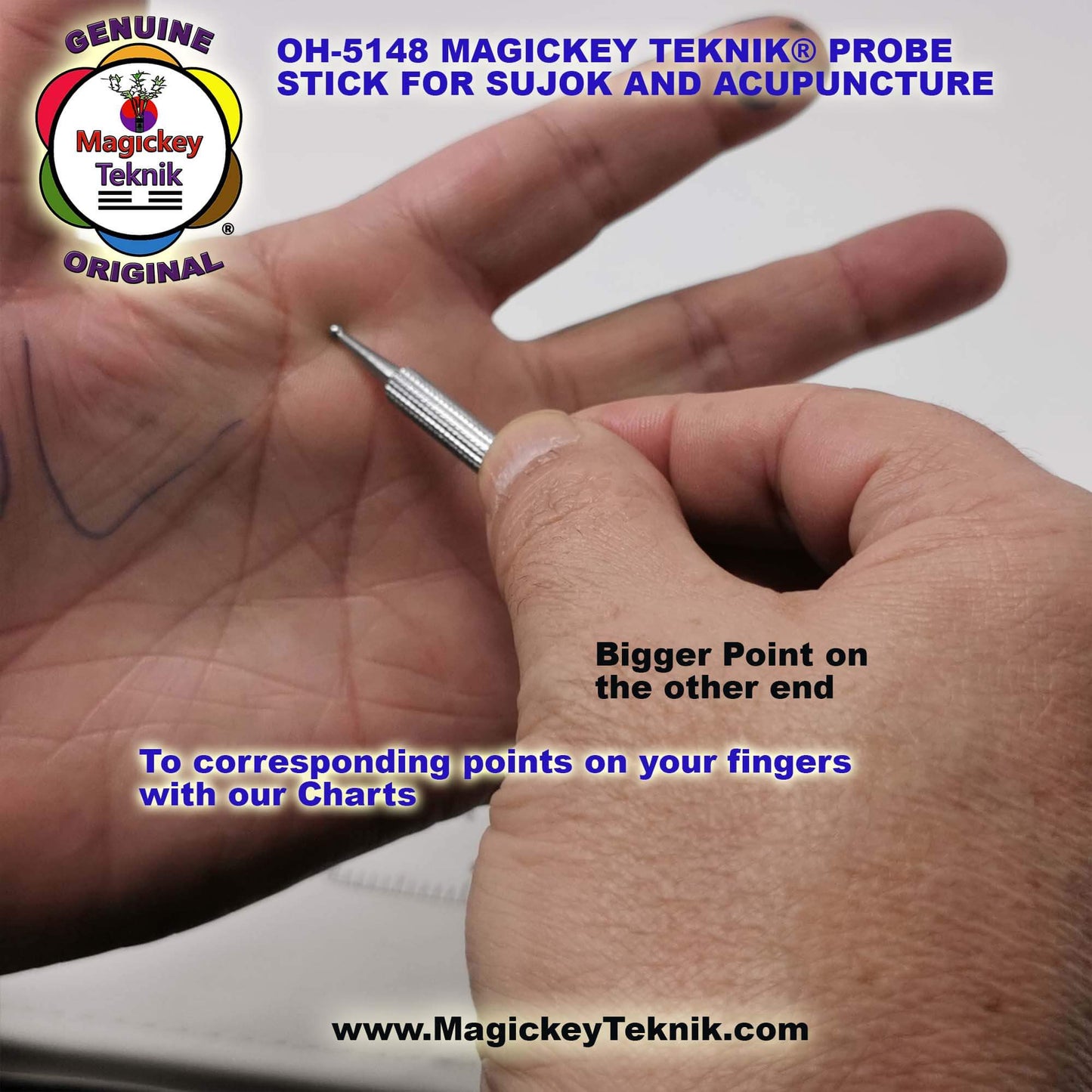 OH-5148 – Stylet manuel à double pointe- Magickey Teknik®