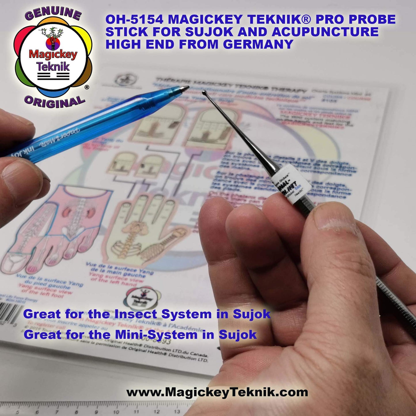 OH-5154 – Magickey Teknik® &amp; Sujok PRO Probe Stick