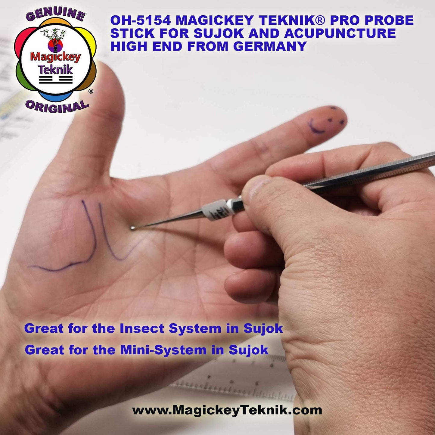 OH-5154 – Magickey Teknik® &amp; Sujok PRO Probe Stick