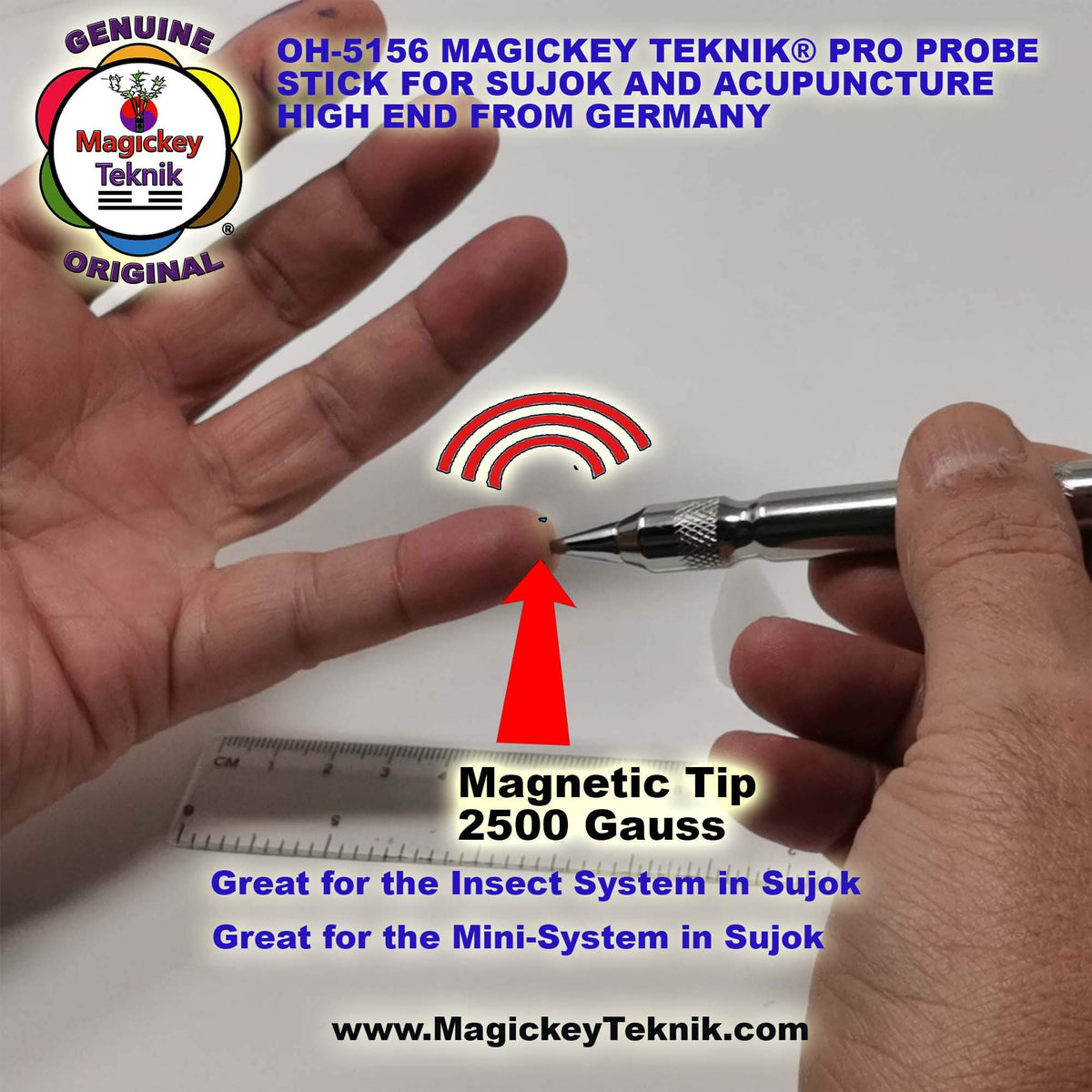 OH-5156 – Magickey Teknik® Magnetic Pressure Stick (2500 Gauss)