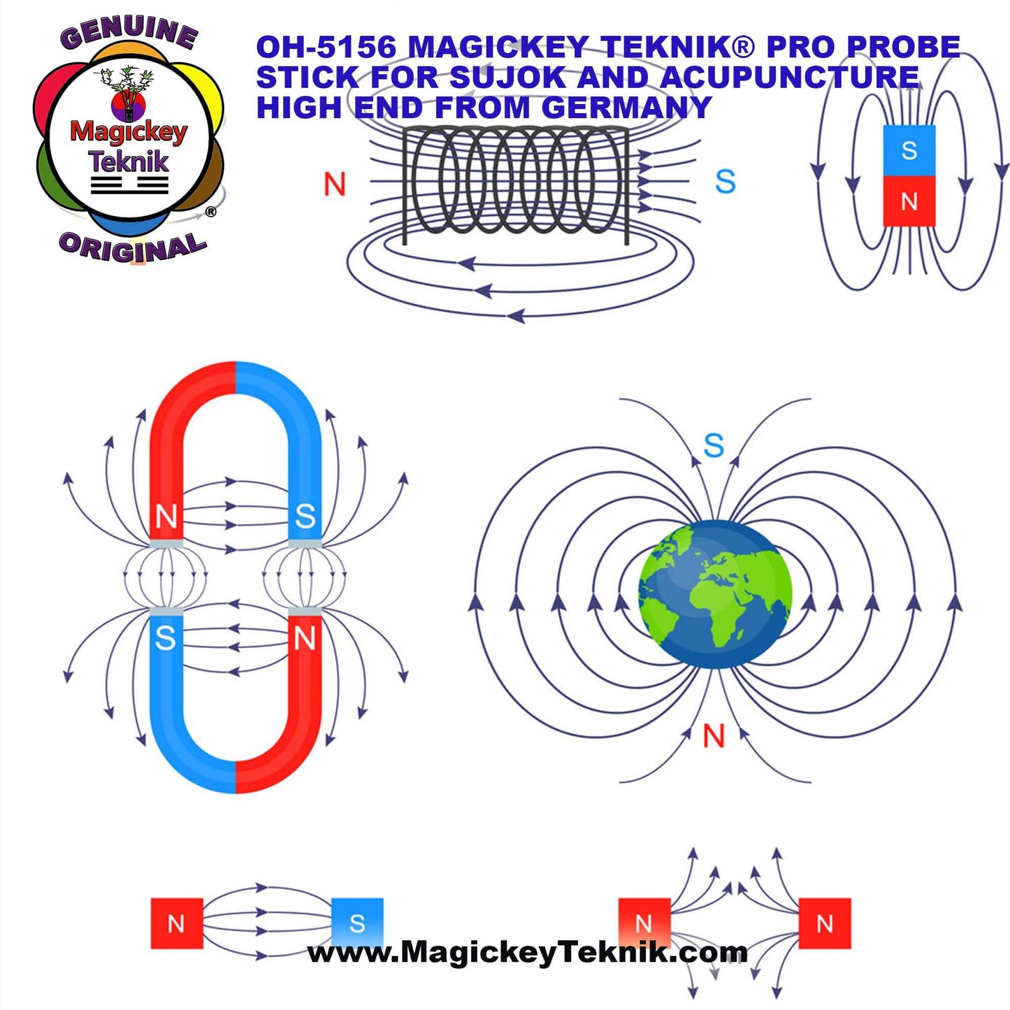OH-5156 – Magickey Teknik® Magnetic Pressure Stick (2500 Gauss)
