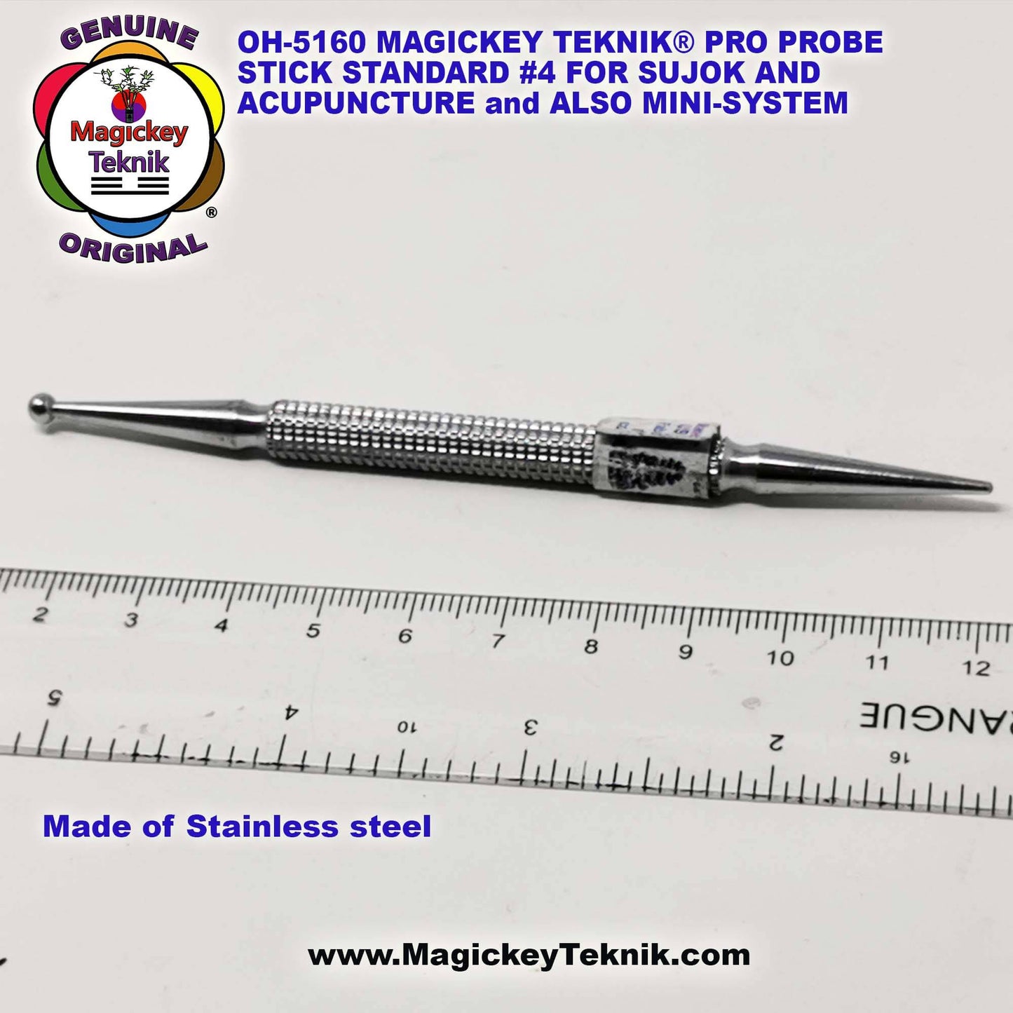 OH-5160 – Sonde Magickey Teknik® & Sujok – Modèle Plus Long et Plus Lourd