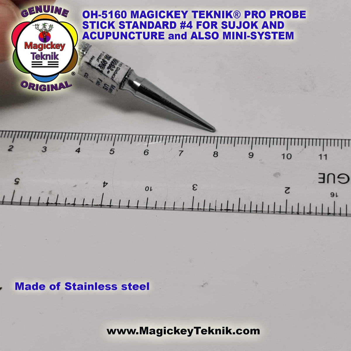 OH-5160 – Sonde Magickey Teknik® & Sujok – Modèle Plus Long et Plus Lourd