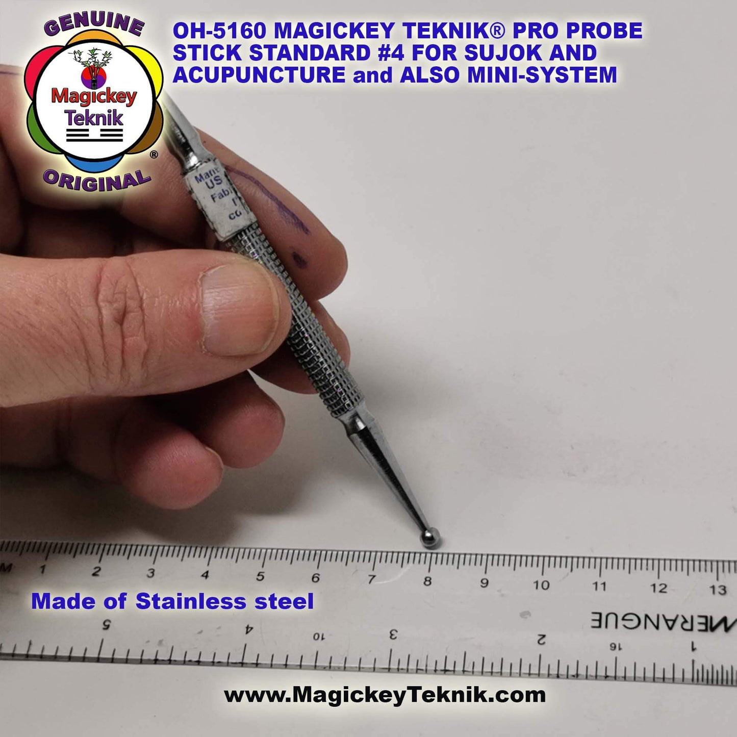 OH-5160 – Sonde Magickey Teknik® & Sujok – Modèle Plus Long et Plus Lourd