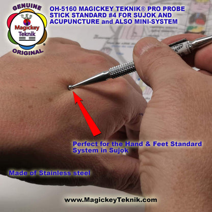 OH-5160 – Sonde Magickey Teknik® & Sujok – Modèle Plus Long et Plus Lourd