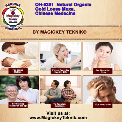 OH-5361 – Natural Organic Golden Moxa Magickey Teknik®