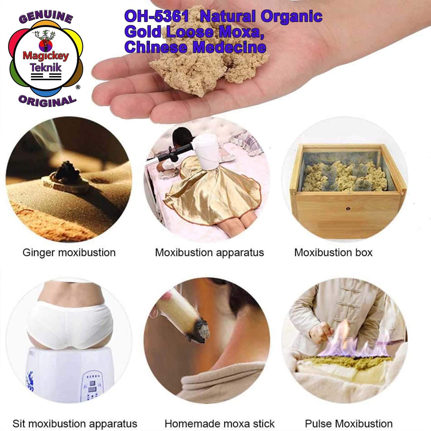 OH-5361 – Natural Organic Golden Moxa Magickey Teknik®
