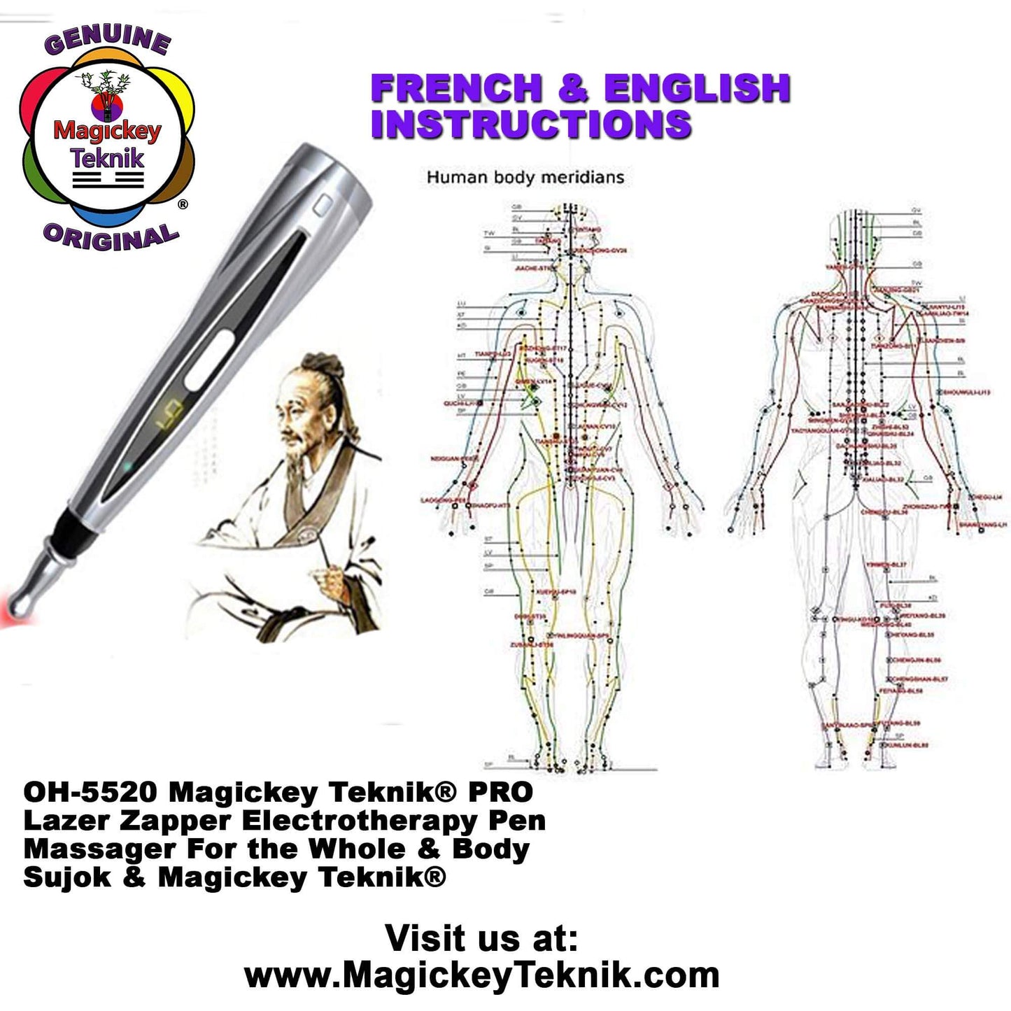 OH-5520 – Stylo laser lumineux multifonction