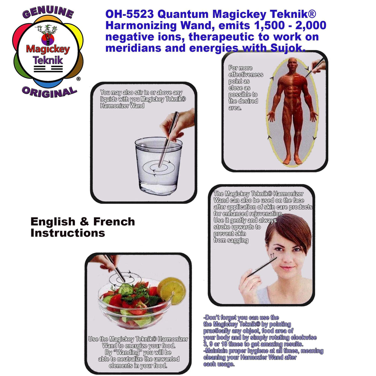 OH-5523 – Bâton manuel en acier inoxydable