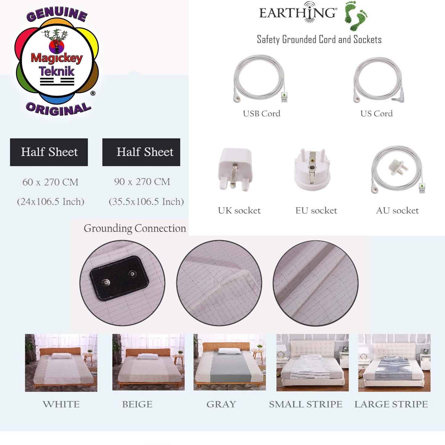 OH-5725 – Conductive Textile Bed Cover  MAGICKEY TEKNIK®