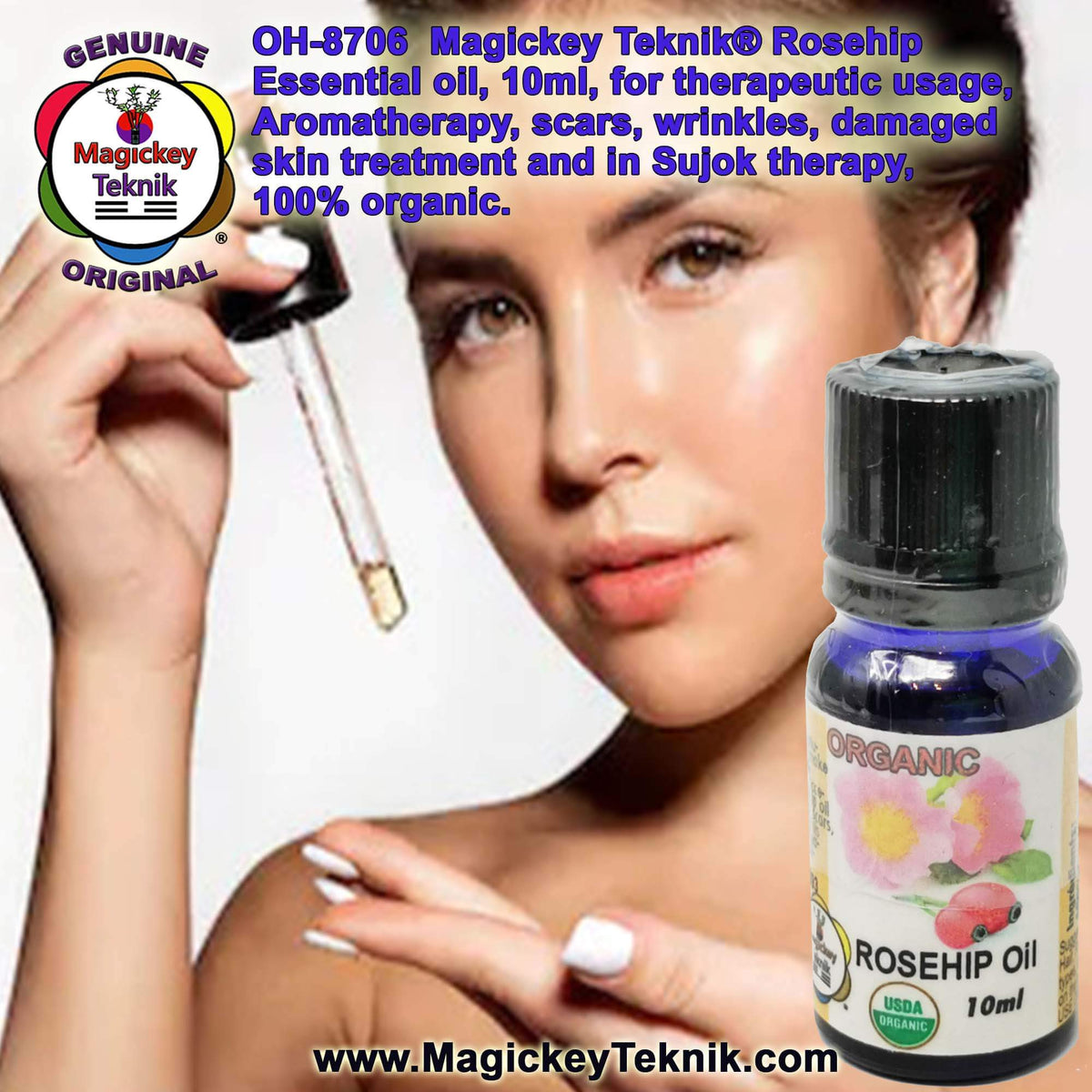 OH-8706 – Magickey Teknik® Rose Hip (Rosa Rugosa) Essential Oil