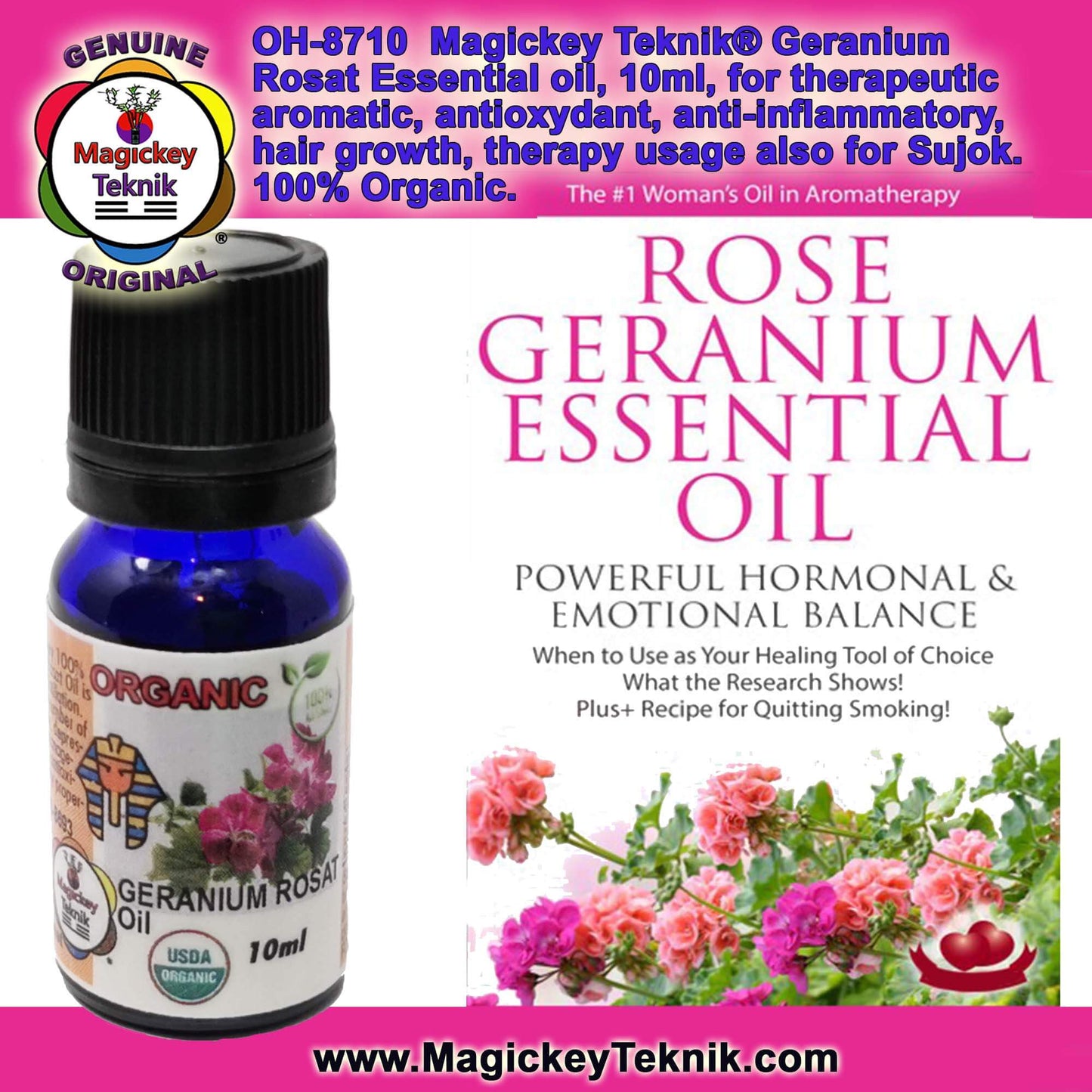 OH-8710 – Huile essentielle de géranium