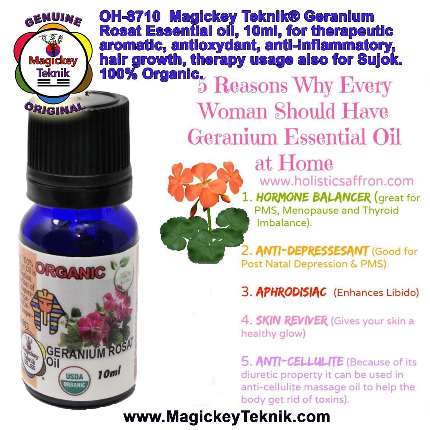 OH-8710 – Huile essentielle de géranium