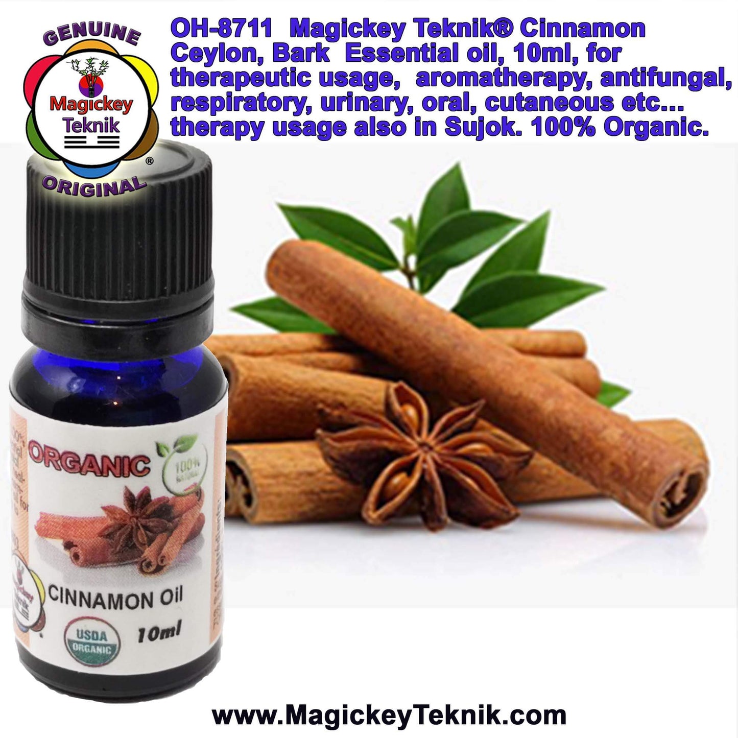 OH-8711 – Huile essentielle d’écorce de cannelle de Ceylan