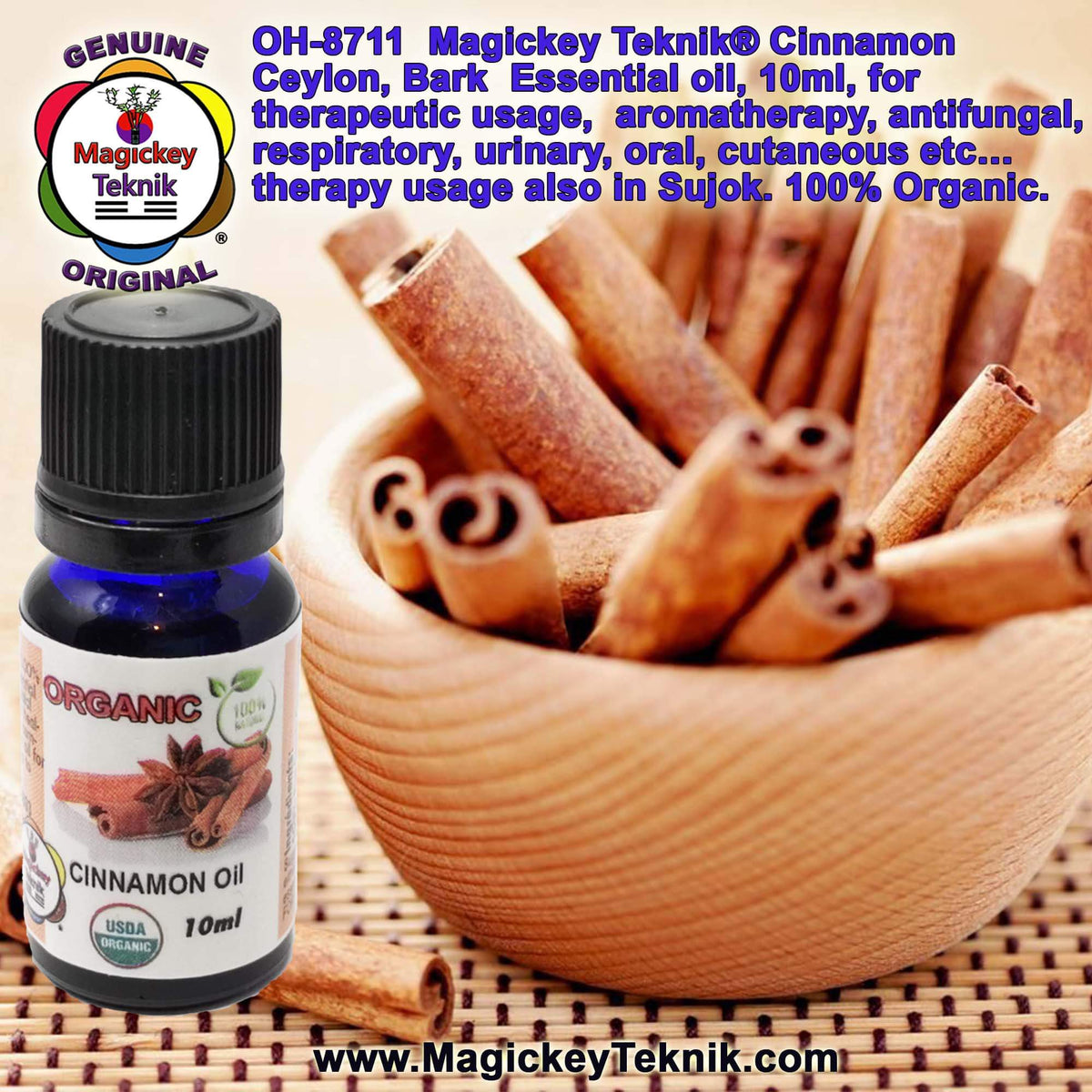 OH-8711 – Huile essentielle d’écorce de cannelle de Ceylan