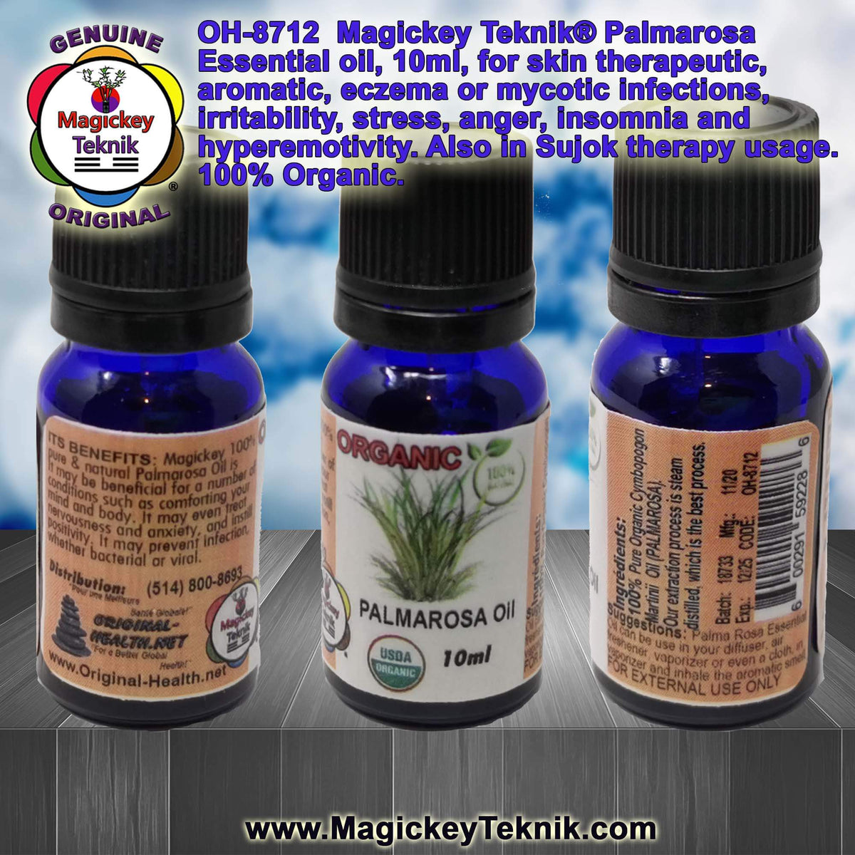 OH-8712 – Huile essentielle de palmarosa