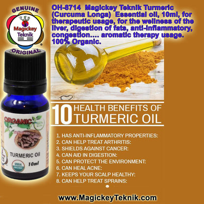 OH-8714 – Turmeric Essential Oil (Curcuma longa) Magickey Teknik®