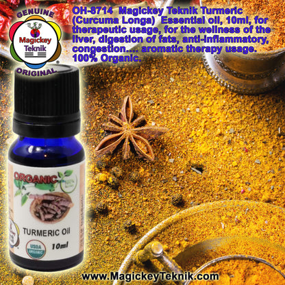 OH-8714 – Turmeric Essential Oil (Curcuma longa) Magickey Teknik®