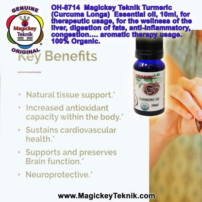 OH-8714 – Turmeric Essential Oil (Curcuma longa) Magickey Teknik®