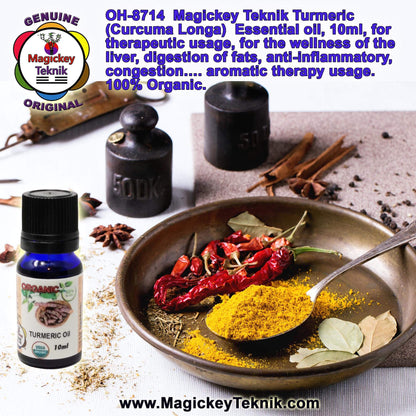 OH-8714 – Turmeric Essential Oil (Curcuma longa) Magickey Teknik®