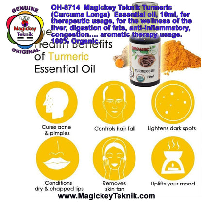 OH-8714 – Turmeric Essential Oil (Curcuma longa) Magickey Teknik®