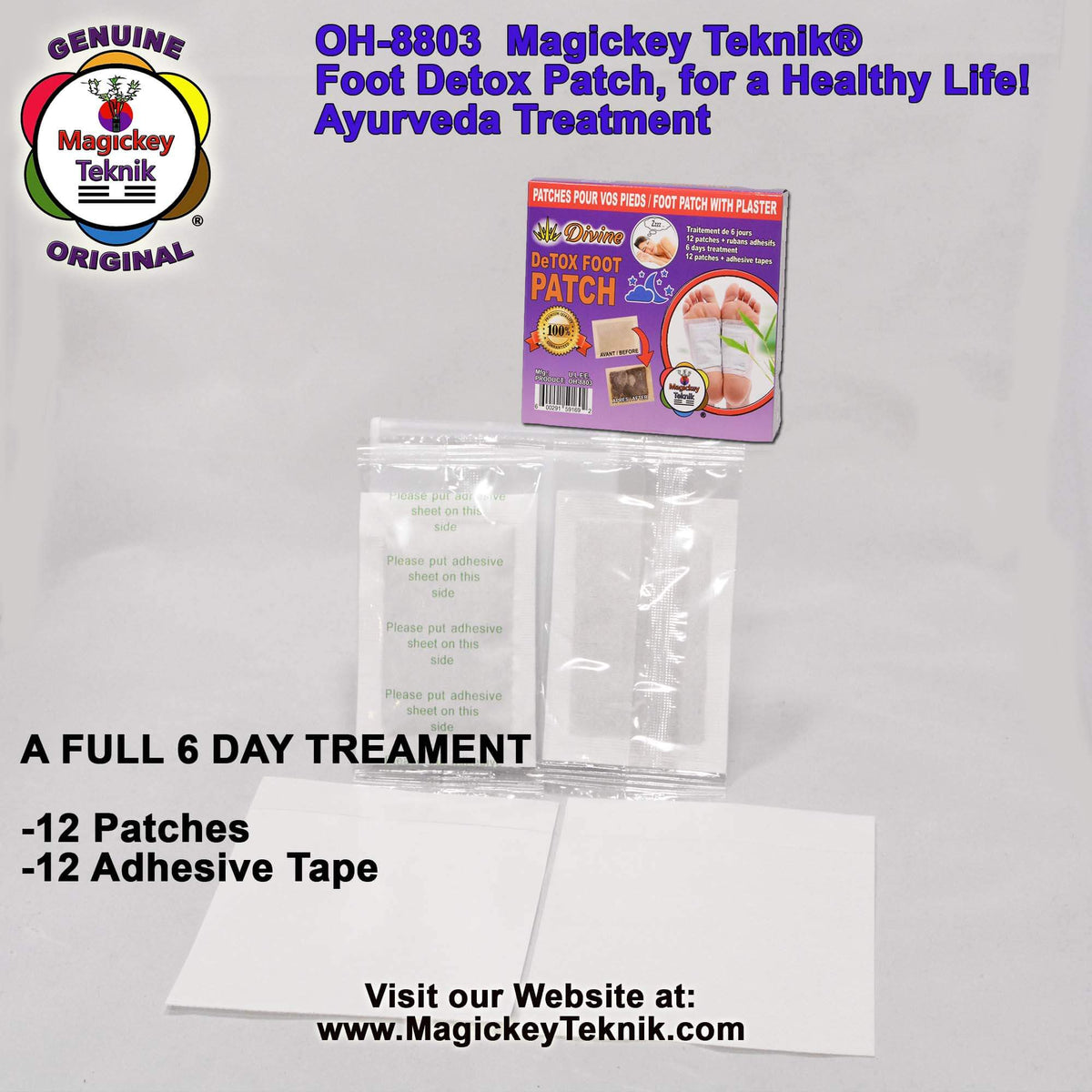 OH-8803 – Patchs de routine nocturne pour les pieds