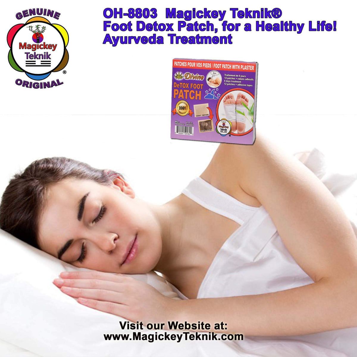 OH-8803 – Patchs de routine nocturne pour les pieds