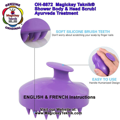 OH-8872 – Brosse de massage cuir chevelu &amp; douche
