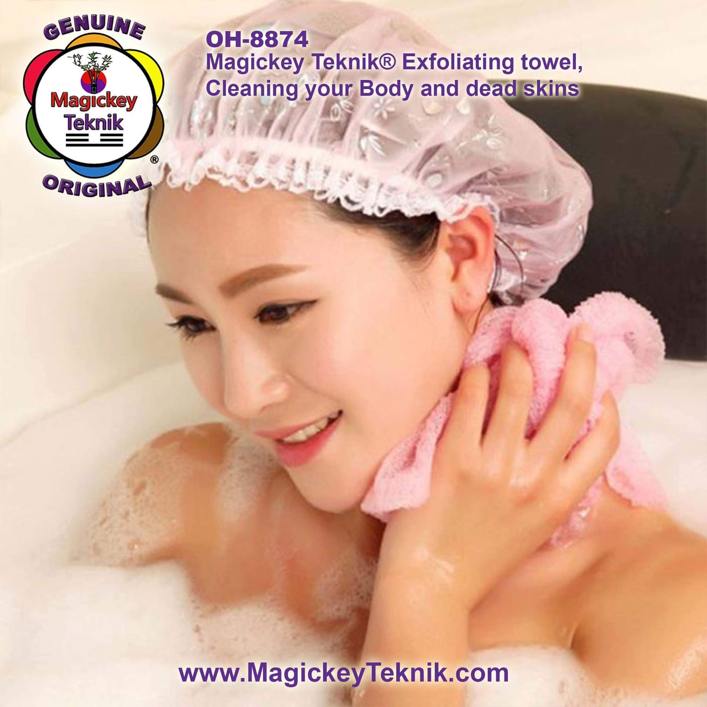 OH-8874 – Serviette exfoliante pour le corps Magickey Teknik®