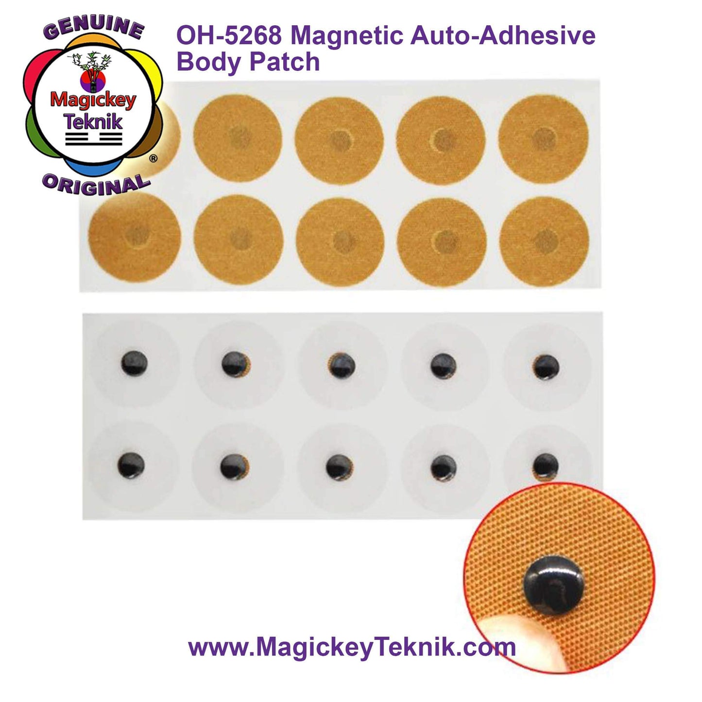 OH-5268 Magickey Teknik®
Pastilles biomagnétiques autocollantes 