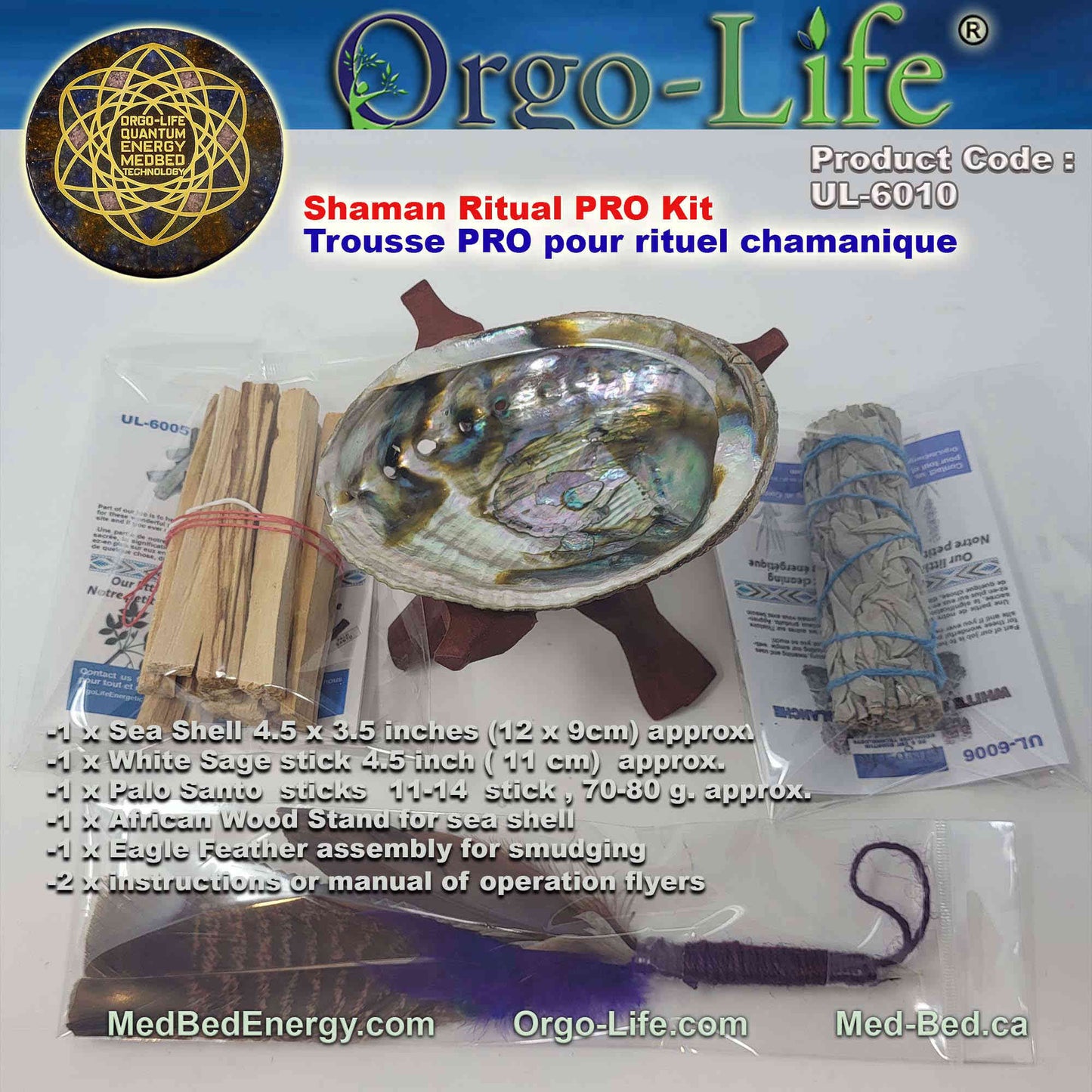UL-6010 – Shaman Smudging Kit Orgo-Life®
