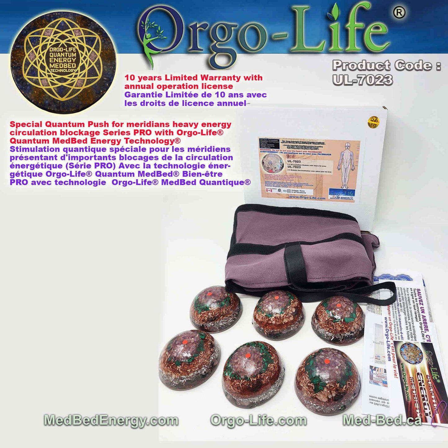 UL-7023  The meridians Modules – Orgo-Life® Quantum MedBed®